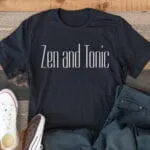 Zen and Tonic PNG Design| Yoga T shirt Design - Image 2