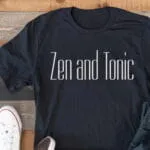 Zen and Tonic PNG Design| Yoga T shirt Design